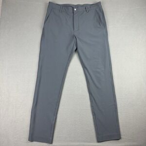 Footjoy Athletic Fit Gray Golf Pants Mens Size 34x32 Dress Business